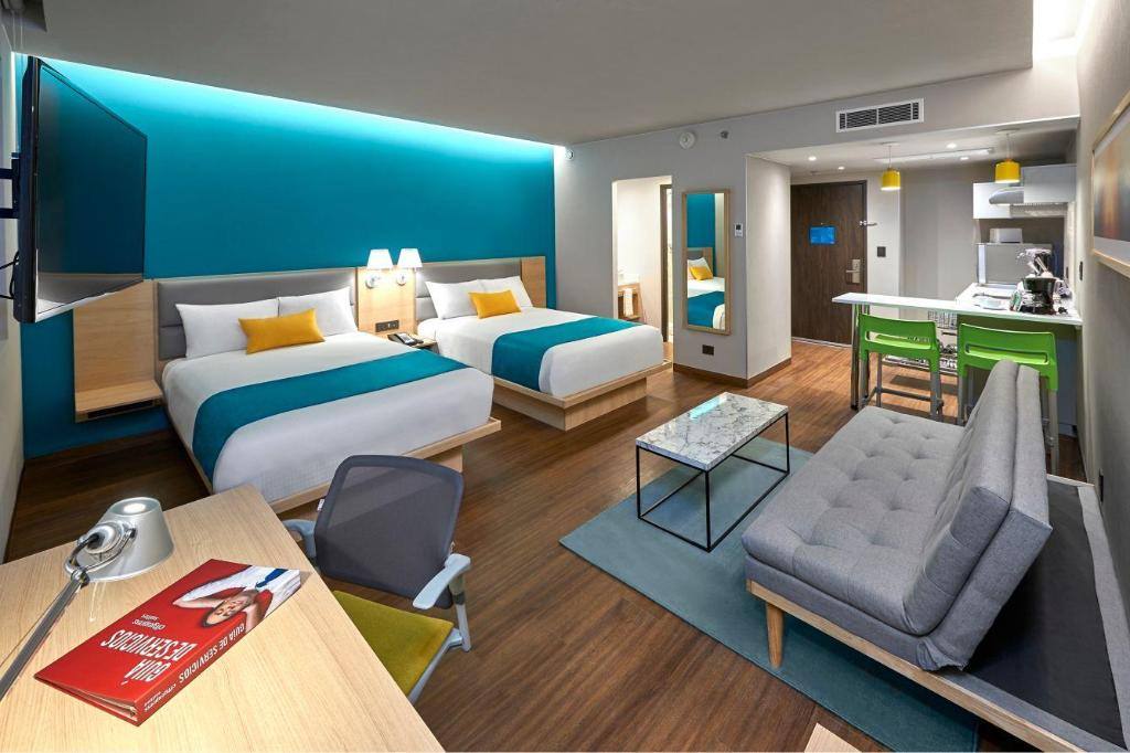 City Express Suites By Marriott Cancún Aeropuerto Riviera: Suite, 2 Double, Sofa bed